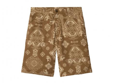 Carhartt Single Knee Short Print Hamilton Brown I030767