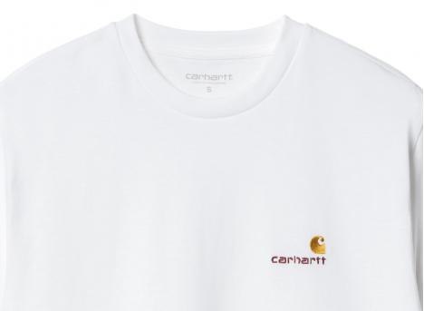 Carhartt W American Script Tshirt White I032218