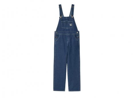 Carhartt W Bib Overall Straight Blue Stone Washed I031250