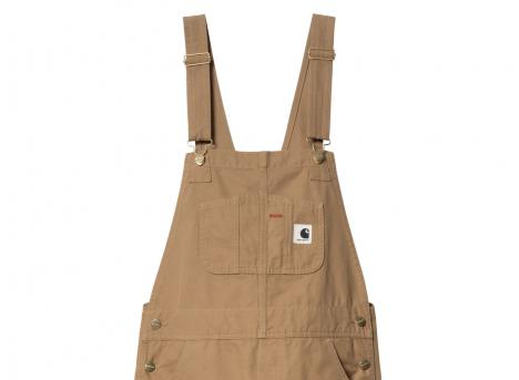 Carhartt Women Bib Overall Straight Peanut Rinsed I032965
