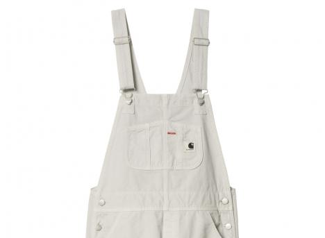 Carhartt W Bib Overall Straight Sonic Silver Garment Dyed I026561