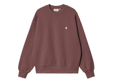 Carhartt Women Casey Sweatshirt Dusky Pink / Silver I032643