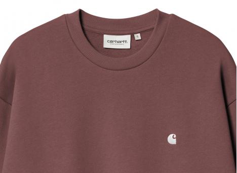 Carhartt Women Casey Sweatshirt Dusky Pink / Silver I032643