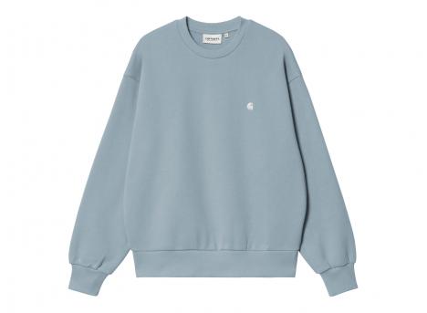 Carhartt Women Casey Sweatshirt Frosted Blue / Silver I032643