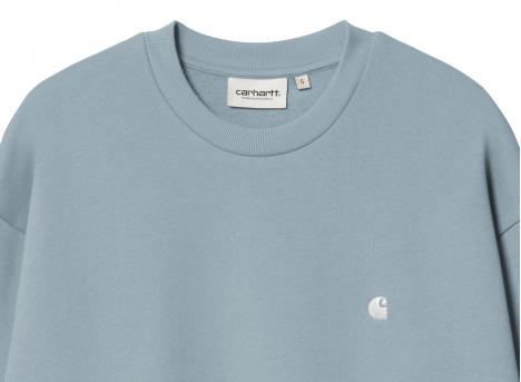 Carhartt Women Casey Sweatshirt Frosted Blue / Silver I032643
