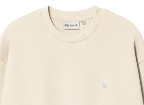 Carhartt Women Casey Sweatshirt Natural / Silver I032643