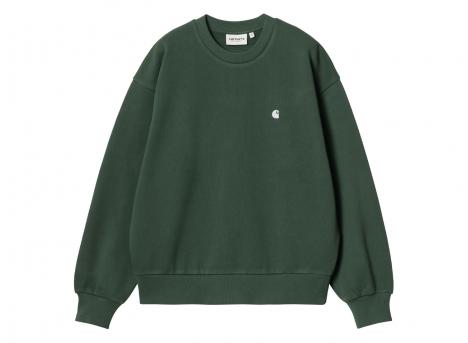 Carhartt Women Casey Sweatshirt Sycamore Tree / Silver I032643