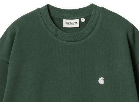 Carhartt Women Casey Sweatshirt Sycamore Tree / Silver I032643