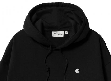 Carhartt Women Hooded Casey Sweatshirt Black / Silver I032644