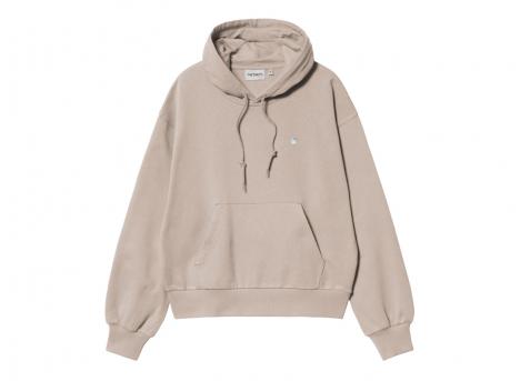 Carhartt Women Hooded Casey Sweatshirt Dusky Beige / Silver I032644