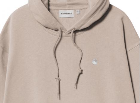 Carhartt Women Hooded Casey Sweatshirt Dusky Beige / Silver I032644