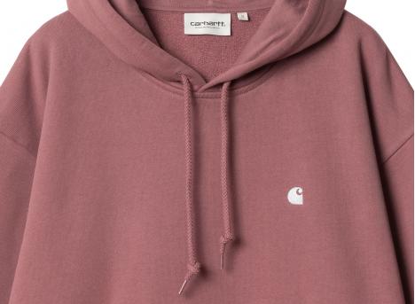 Carhartt Women Hooded Casey Sweatshirt Dusky Pink / Silver I032644