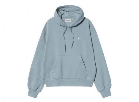Carhartt Women Hooded Casey Sweatshirt Frosted Blue / Silver I032644
