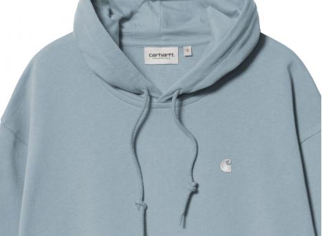 Carhartt Women Hooded Casey Sweatshirt Frosted Blue / Silver I032644