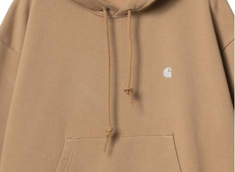 Carhartt Women Hooded Casey Sweatshirt Peanut / Silver I032644