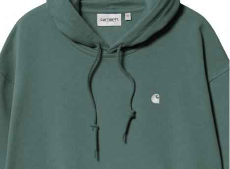 Carhartt Women Hooded Casey Sweatshirt Silver Pine / Silver I032644