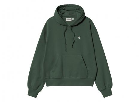 Carhartt Women Hooded Casey Sweatshirt Sycamore Tree / Silver I032644