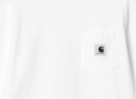 Carhartt Women LS Pocket Tshirt White I032216