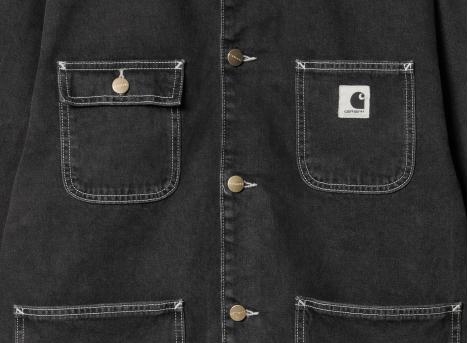 Carhartt Women OG Michigan Coat Black Stone Washed I031923
