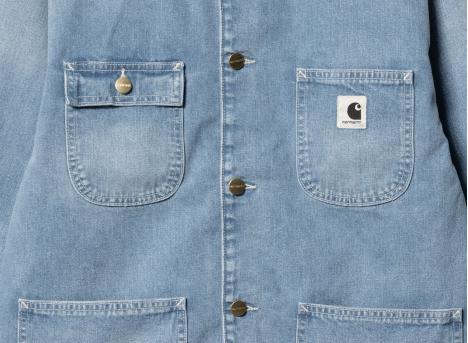 Carhartt Women OG Michigan Coat Blue Light True Washed I031923