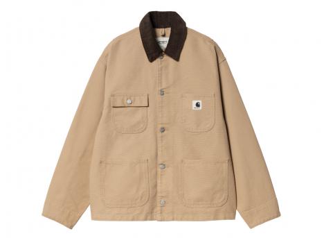 Carhartt Women OG Michigan Coat Dusty Hamilton Brown / Tobacco Rinsed I031570