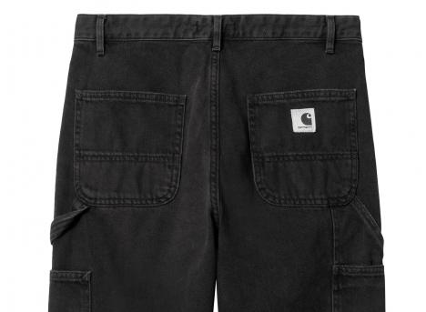 Carhartt W Pierce Pant Black Stone Washed I025268