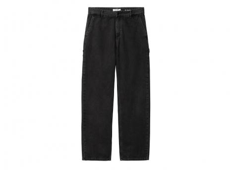 Carhartt Women Pierce Pant Straight Black Stone Washed I031251