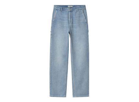Carhartt Women Pierce Pant Straight Blue Light Stone Washed I031251