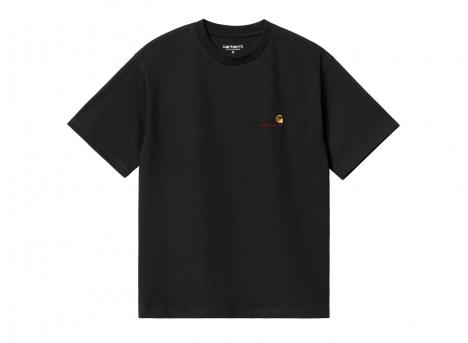 Carhartt W American Script Tshirt Black I032218