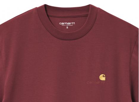 Carhartt Women American Script Tshirt Malbec I032218