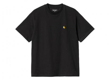 Carhartt Women Chase Tshirt Black / Gold I033045