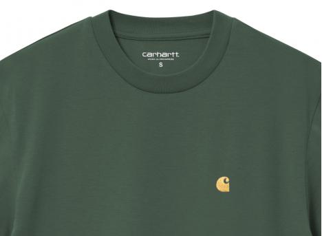 Carhartt Women Chase Tshirt Sycamore Tree / Gold I033045