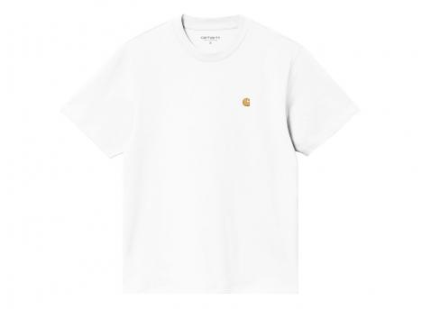 Carhartt Women Chase Tshirt White / Gold I033045