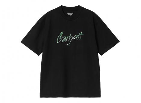 Carhartt Women Drip Script Tshirt Black I034404