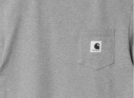Carhartt W Pocket Tshirt Grey Heather I032215