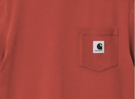 Carhartt Women Pocket Tshirt Vermillion I032215