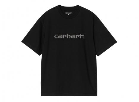 Carhartt Women Rivet Script Tshirt Black / Silver I034406