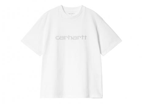 Carhartt Women Rivet Script Tshirt White / Silver I034406