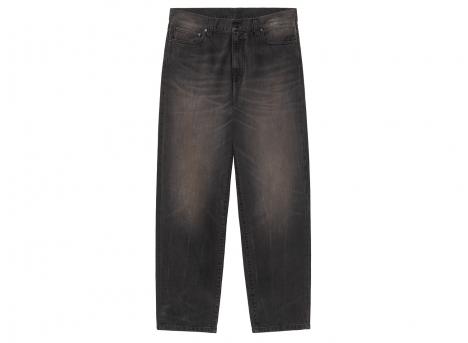 Carhartt WIP Aaron Pant Black Tobacco Used Wash I036728.89.0R.00