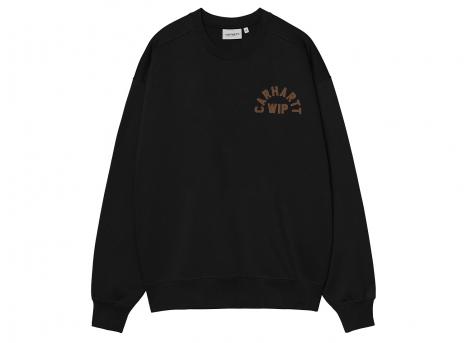 Carhartt WIP Arch Script Sweat Black / Hamilton Brown Stone I037266.3R0.06.03