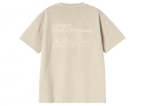 Carhartt WIP Boxed Tshirt Fleur De Sel Garment Dyed I037256.2LP.GD.03