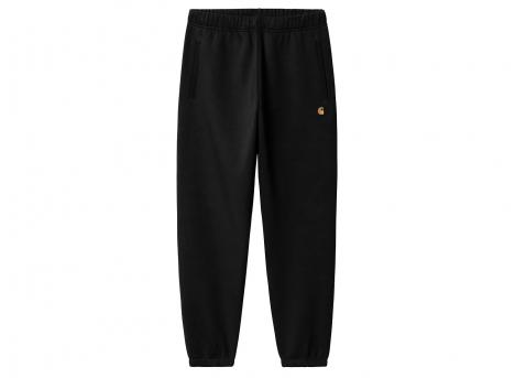 Carhartt WIP Chase Sweat Pant Black / Gold I037458.00F.XX.03