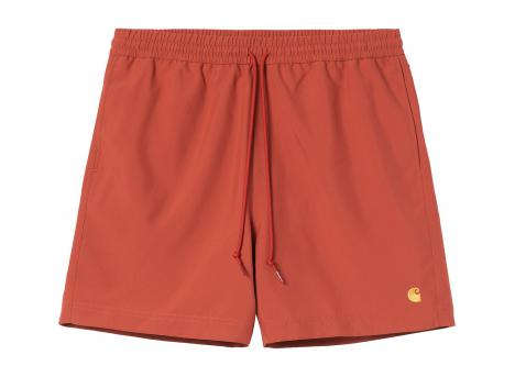 Carhartt WIP Chase Swim Trunks Oxide Red / Gold I035062