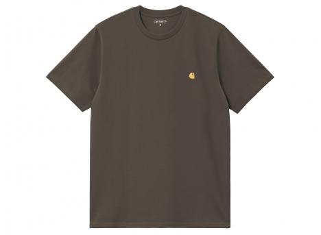 Carhartt WIP Chase Tshirt Shungite / Gold I026391.3X9.XX.03