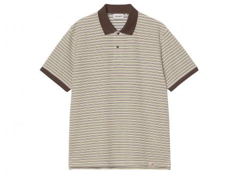 Carhartt WIP Dion Polo Cotton Waffle Dion Stripe Wax I036306