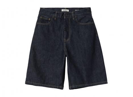 Carhartt WIP Women Brandon Short Denim Blue Rinsed I037021