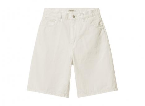 Carhartt WIP Women Brandon Short Denim White Rinsed I037021