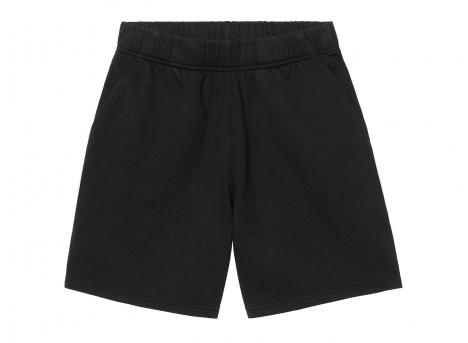 Carhartt WIP Women Brenta Sweat Short Black / White heavy stone wash I036292