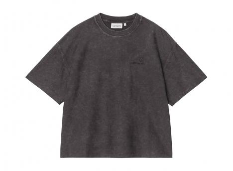 Carhartt WIP Femme Lambert Tshirt Black Moon Wash I037169.89.FQ.03