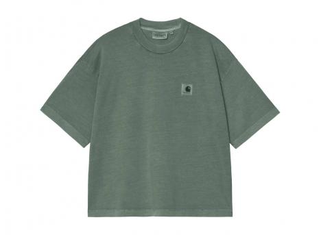 Carhartt WIP Women Nelson Tshirt Dark Scarab Garment Dyed I033051.3U0.GD.03